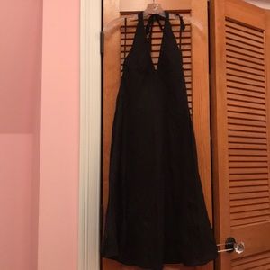 Vintage Jcrew crinkle halter dress